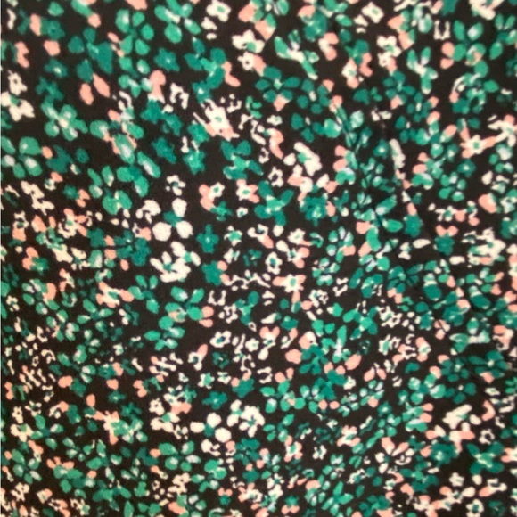 🌸 LOFT Outlet Green Floral Midi Dress - Size 16 NWOT - Flowy & Feminine 🌿 - Picture 5 of 7